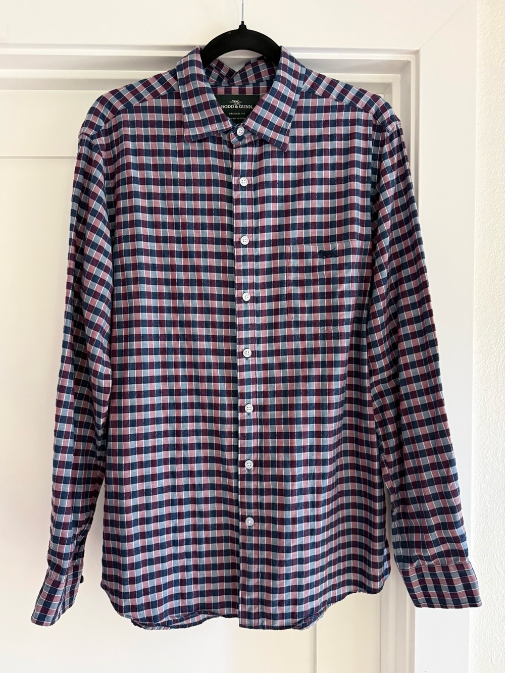 Rodd & Gunn Men’s M Original Fit Italian Woven Check Button Down Shirt